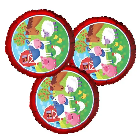 18" Barnyard Farm Animals Foil Balloon Farm Party Decoration {5}