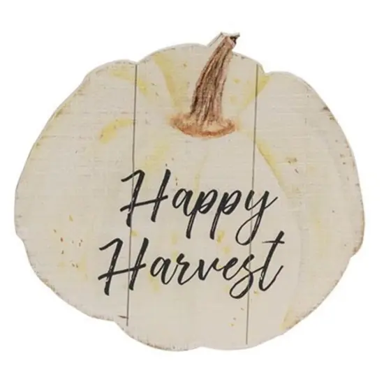 5-Inch Decorative Fall "Thankful Blessed and Pumpkin" Text Wood Signs for Seasonal Wall Display 3 Asstd. {3}