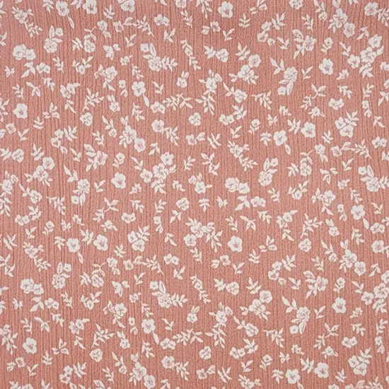 1 Yard Coral Cloud Rayon Crinkle Fabric 50/52" Wide Lightweight 125 GSM Woven {2}