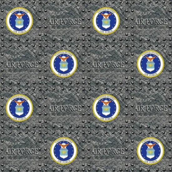 Sykel Military Air Force Grate Cotton Fabric by the Yard {1}