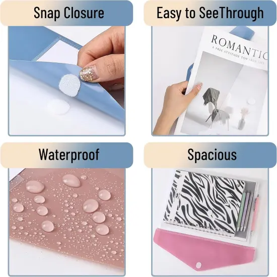 Clear Plastic Envelopes with Snap Closure {2}