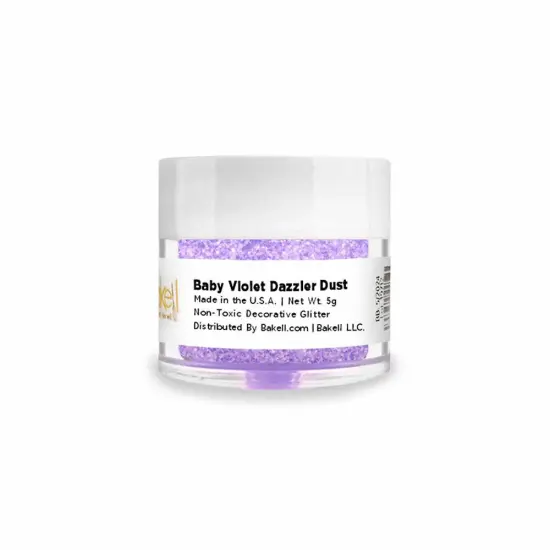 Bakell - Baby Violet Dazzler Dust (5g, 1x Jar) Non-Toxic Decorating Glitter for Arts and Crafts {3}