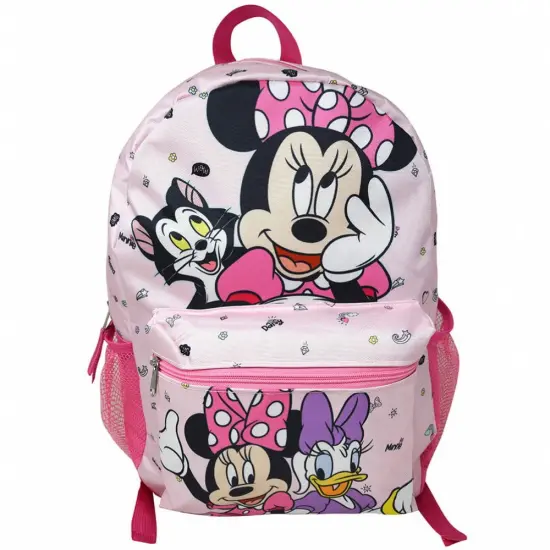 Disney Minnie Mouse and Friends 16" Nylon School Backpack with 2 Mesh Pockets and a Small Front Pocket {1}