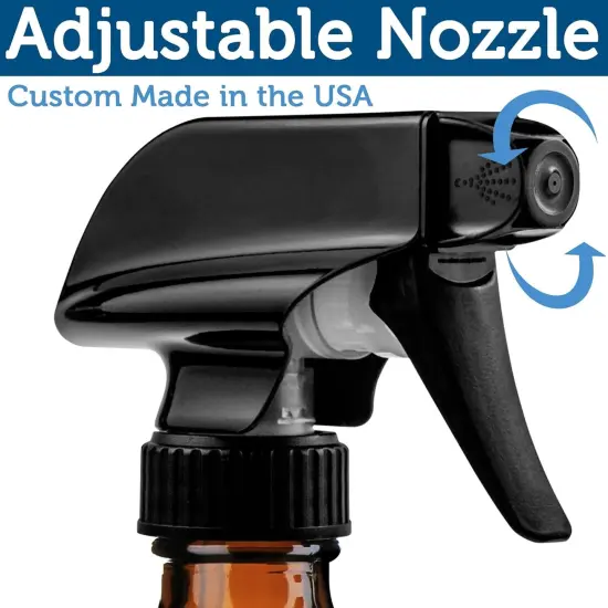 2 Pack Empty Amber Glass Spray Bottles - Large 16oz {2}