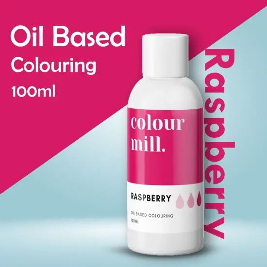 Raspberry Oil Based Food Coloring 100ml for Buttercream Cake Gel Vegan Halal Certified {5}