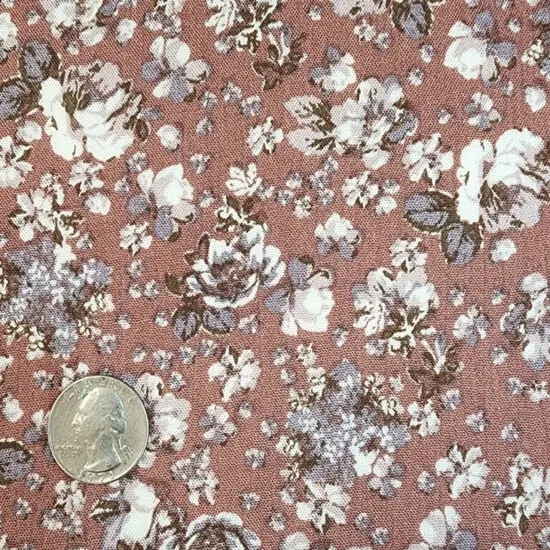 1 Yard Rayon Crinkle Crepon Rose Fabric 50/52" Wide, Lightweight Textured Apparel Material {3}