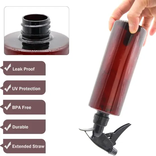 Water Spray Bottle 2 Pack - Amber {3}