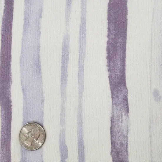 1 Yard Lilac Ivory Rayon Crinkle Apparel Fabric for Dresses Skirts and DIY Projects 50/52" Width {1}