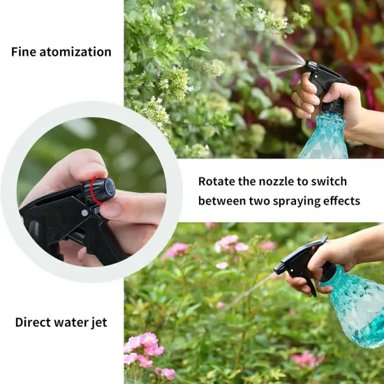 2 Pcs Spray Bottles - 500 ml/17 oz (Blue) {3}