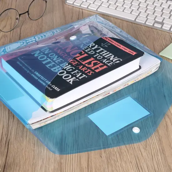 48 Pack Plastic Envelopes Poly Envelopes with Snap Closure {5}