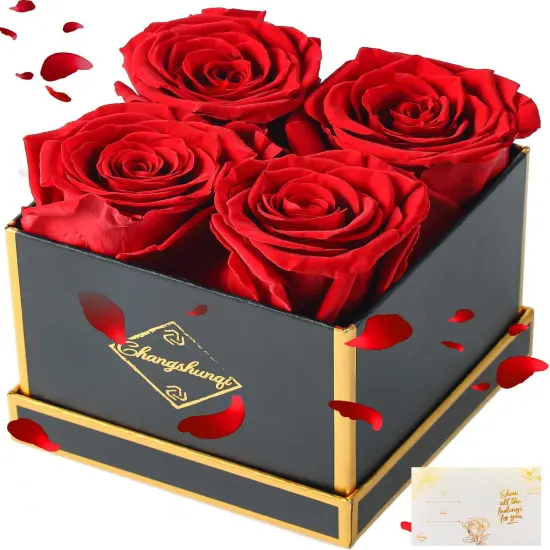 Forever Flowers, Preserved Roses in a Box Gifts for Her {1}