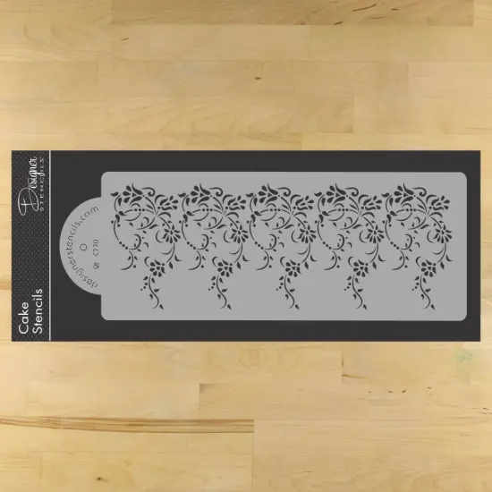 Large Vintage Lace Cake Stencil Side | C770 by Designer Stencils | Cake Decorating Tools | {1}