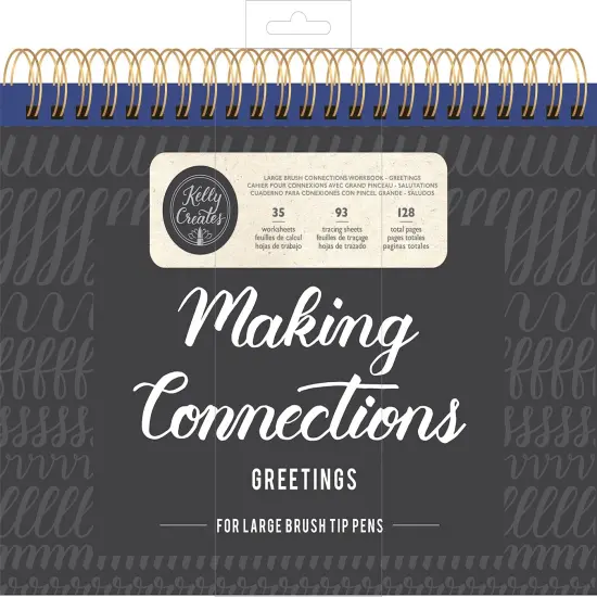 Kelly Creates Large Brush Workbook 11.6"X10" 128/Pkg-Connections/Greetings {1}