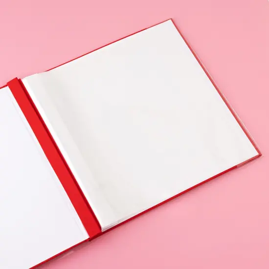 Colorbok Post Bound Fabric Album 12"X12"-Red {5}