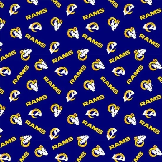 Licensed NFL Los Angeles Rams Cotton 70401-D Fabric by the Yard {1}