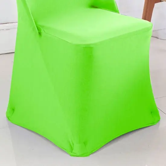 1 Piece Apple Green Stretch Spandex Chair Cover for Fresh Folding Seating {5}