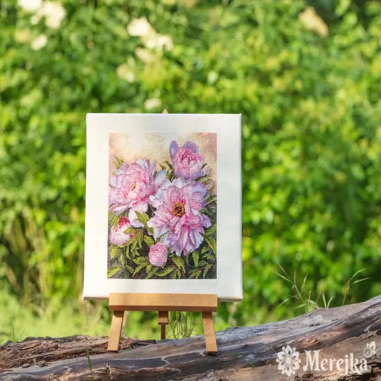 Tender Peonies K-177 Counted Cross-Stitch Kit {2}