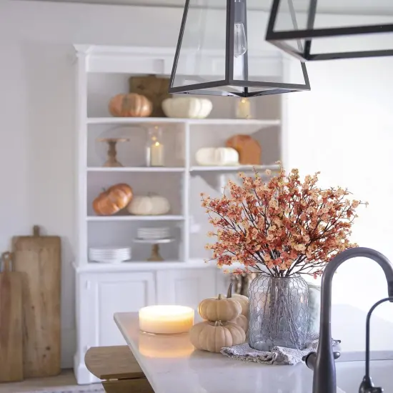 Babys Breath Artificial Flowers Fall Faux Gypsophila Bouquet {2}