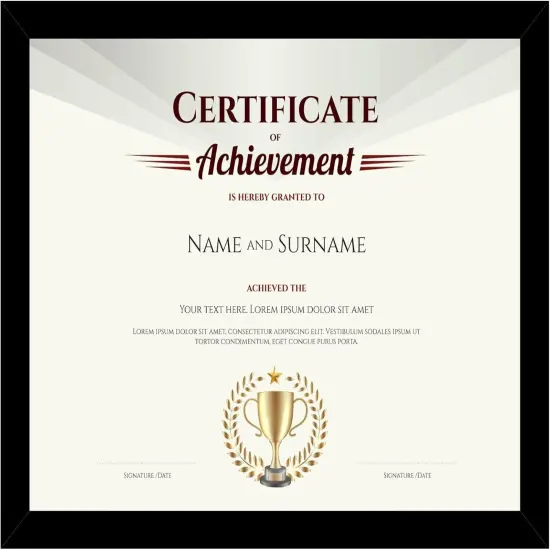 8.5x11 Picture Frame Black for 8.5 by 11 Document Certificate Diploma, Wood 8 1/2 X 11 Certificate Frame for Wall and Tabletop, Black {1}