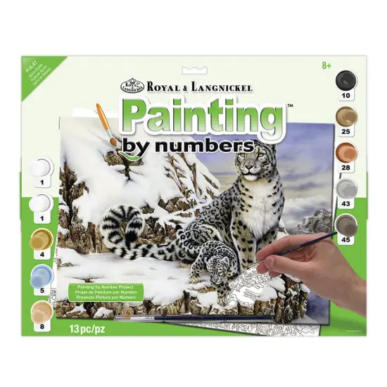 PJL47 | Painting by numbers&trade; 13pc 11.25" x 15.375" Alpine Royalty Painting Project {1}