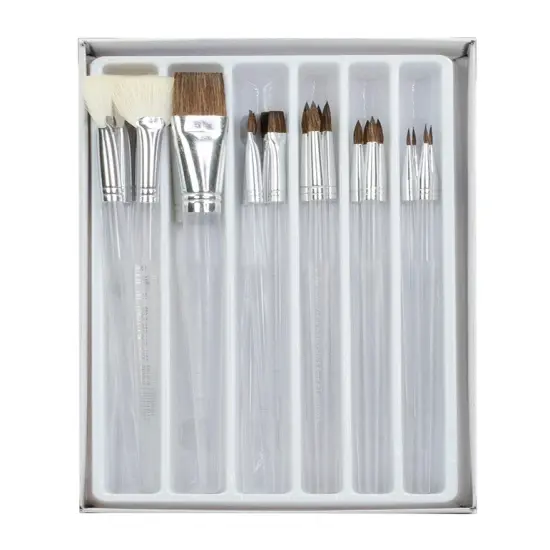 RCVP-CL507 | Clear Choice Ceramic Short Handle Combo Brush Set {2}