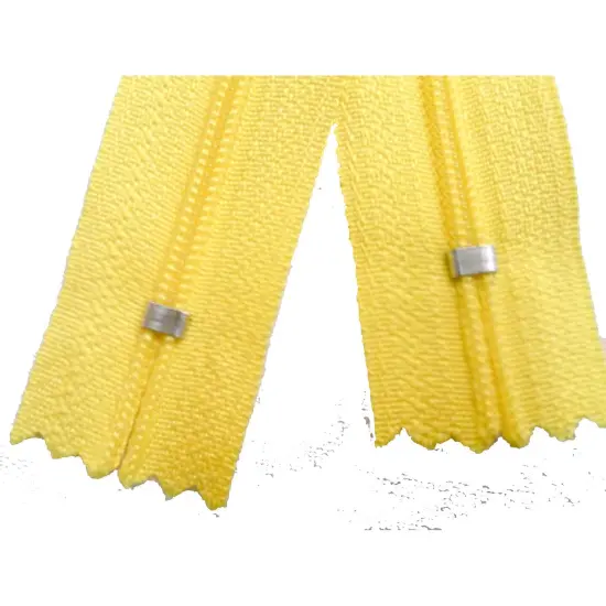Yellow Generic Nylon Zippers #3 Coil Closed Bottom {3}