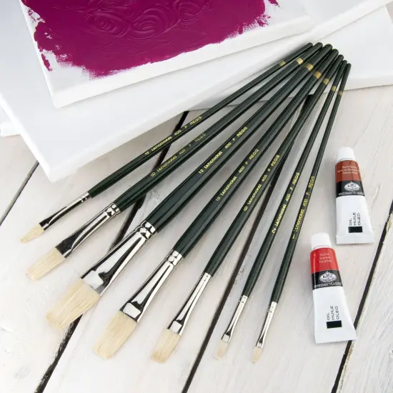 RSET-400F | Regis&trade; 7pc Oil & Acrylic Flat Brush Set {3}