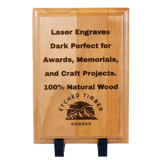 Genuine Red Alder Wood Plaque Blank, 3/4 Inch Thick Award and Craft Plaque {4}