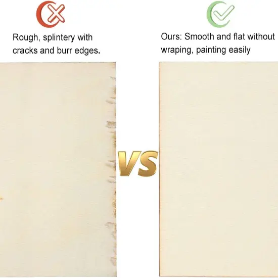 15PCS 4x6 Inch Wood Squares Unfinished Square Wood Pieces {2}