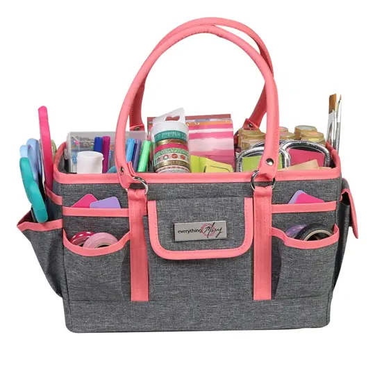 Deluxe Store & Tote Craft Organizer, Coral Heather {5}