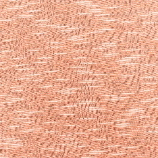 Orange-White Slub Stretch Spandex Rayon Jersey Knit Fabric By the Yard {2}
