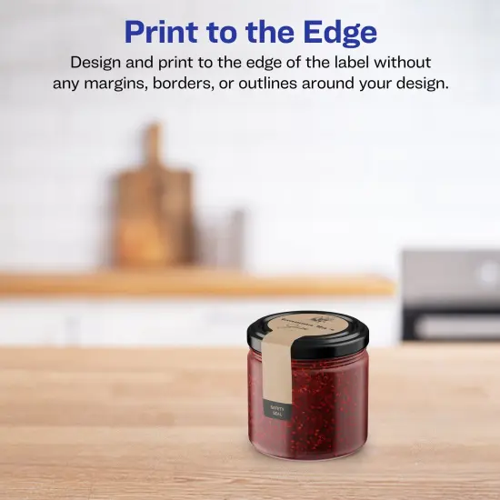 Avery Kraft Brown Lollipop Labels with Sure Feed, 1.5" x 4" {3}