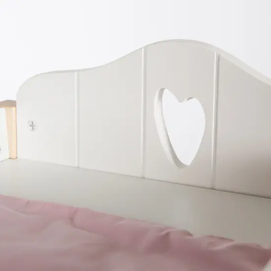 Roba Doll Bed & Storage: Scarlett - White & Pink - Multifunctional Doll Furniture Series, Children's Pretend Play, Ages 3+ {4}