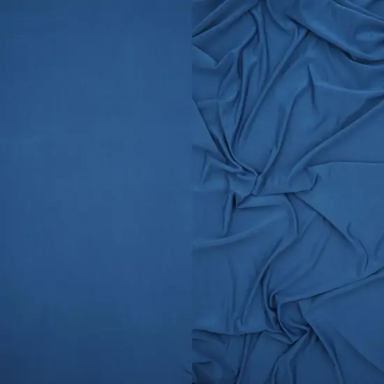 1 Yard Venecia Solid Knit Fabric Soft Stretch 58/60 Inches Wide Blue New {1}
