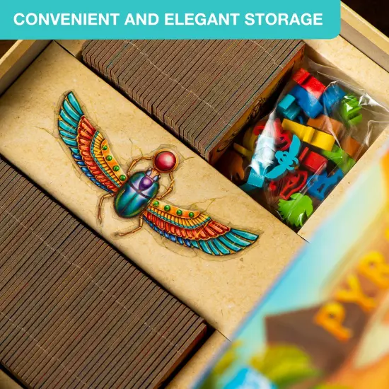 Synapses Games: Pyramido - Tile & Worker Placement Game, Build Your Pyramid Brick By Brick, Family Game Night, For 2-4 Players, 45 Minute Play Time, Ages 8+ {5}