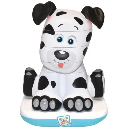 Stack-a-Roos Pals: Dalmatian Puppy - Lights & Sounds, 5pc Stacking Animal Tower, Build & Learn To Count, Nesting STEM Toy, Baby-Toddlers Ages 12 mo+ {1}