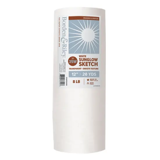 #35W Sun-Glo Thumbnail Sketch Papers WHITE {1}