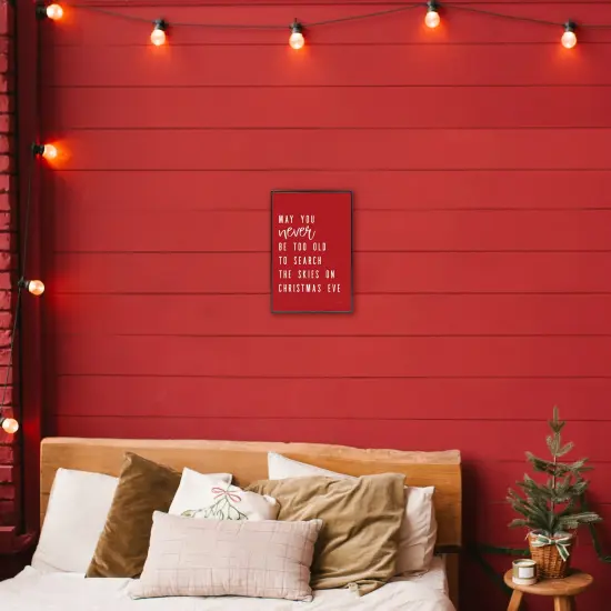 Stupell Industries Search The Skies on Christmas Eve Framed Giclee, design by Lux + Me Designs {2}