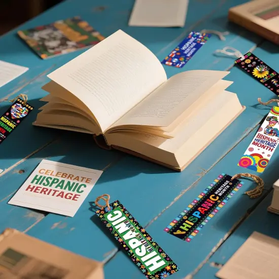 Hispanic Heritage Month Bookmark (Black) {2}