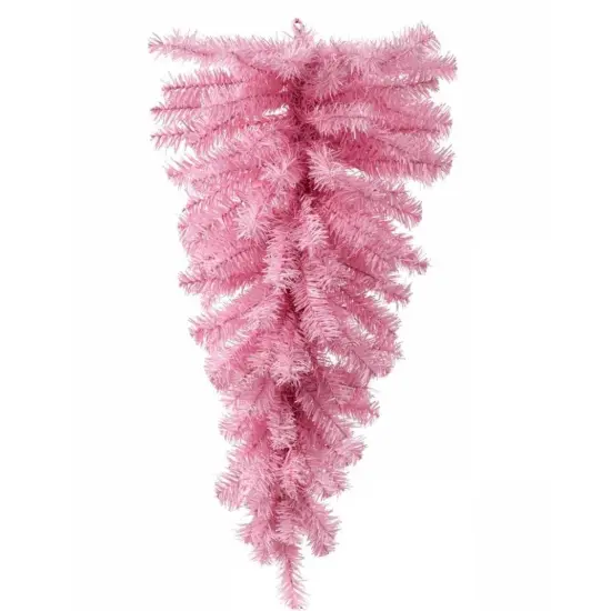 32" Pink Pine Christmas Teardrop, Unlit {1}