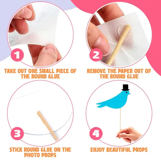 31Pcs Wedding Photo Booth Props &ndash; Funny Photo Booth Accessories with Variety Themes &ndash; Diverse & Vibrant Props for Photobooth, Designed to Elevate Wedding, Birthday & Party Photoshoots {4}