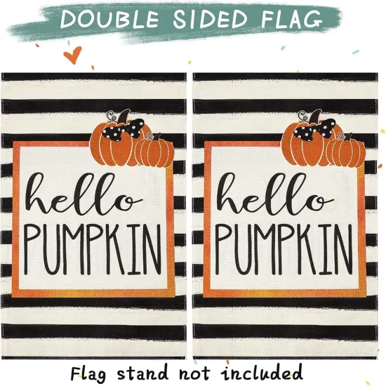 2 Pieces Halloween Garden Flags {2}