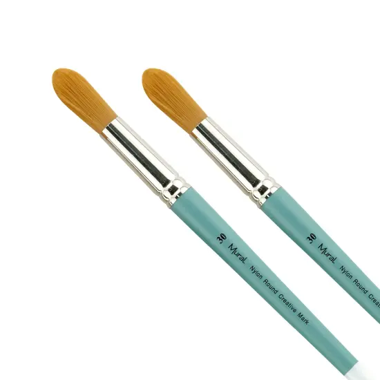 Creative Mark Mural Large Artist Brushes - Golden Taklon Paint Brushes for Acrylic Painting and Watercolor {1}