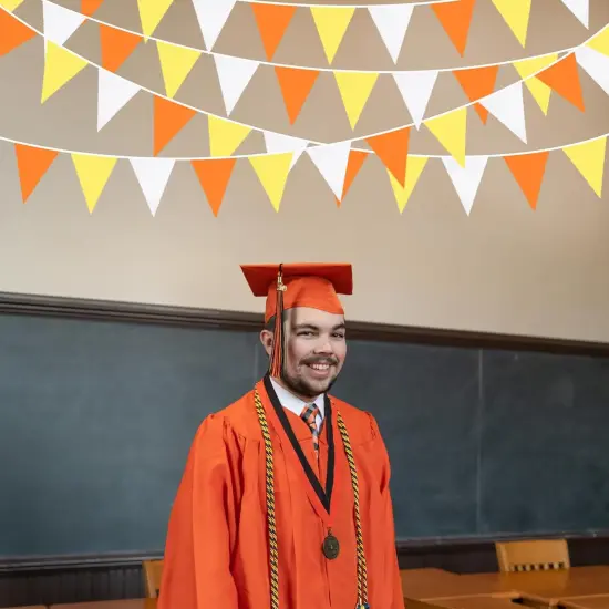 Orange Yellow White Triangle (Orange Yellow White) {5}