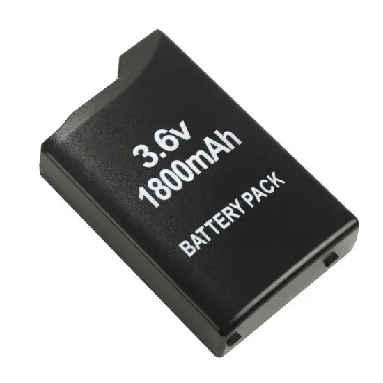 Insten Rechargeable Lithium Battery Pack for Sony PSP 1000 1001 Battery Replacement 3.6V 1800mAh Black {3}