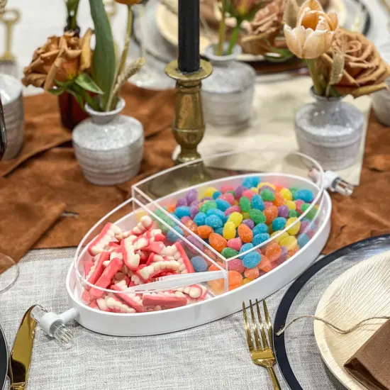 Lucite Oval 2-Piece Dish {2}