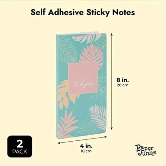 Self Adhesive Sticky Notes with Tabs (2 Pack) Green {2}