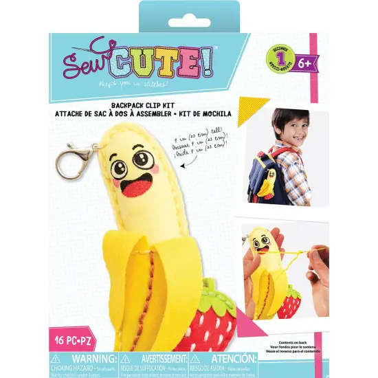 Colorbok Sew Cute! Felt Keychain-Banana {1}