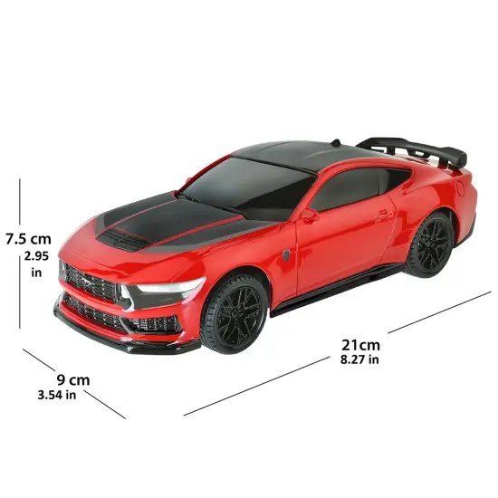 Taiyo: Ford Mustang GTD Dark Horse RC - Red - 1:22 Scale Car, 2.4Ghz Remote Controlled Vehicle, Controller, Battery Operated Sports Car, Licensed {6}