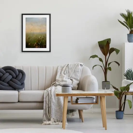 Stupell Industries Tall Grass with Flowers Framed Print Under Glass, design by LSR Creative Studio {2}